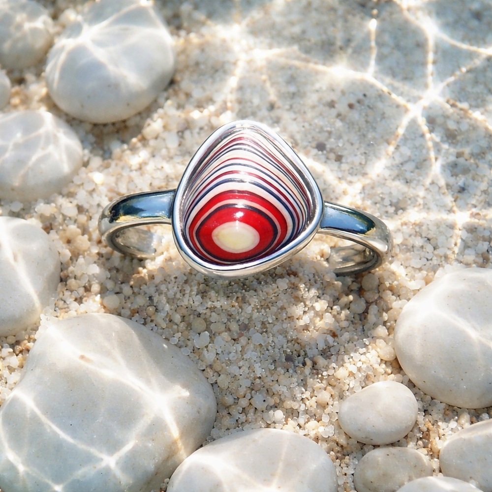 Detroit Fordite Agate Ring